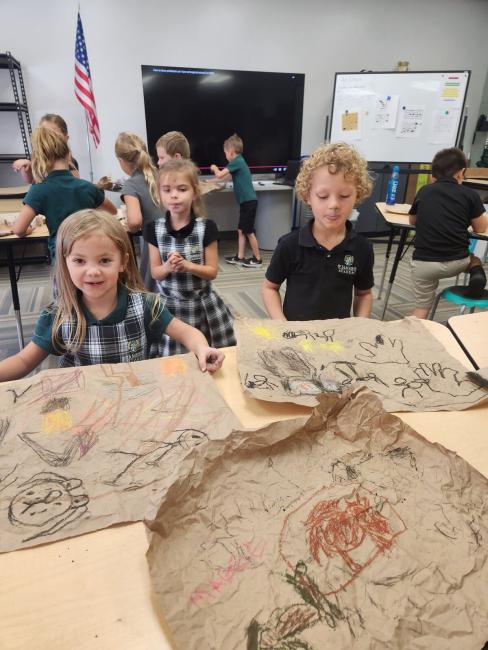 1st gr Cave Drawings